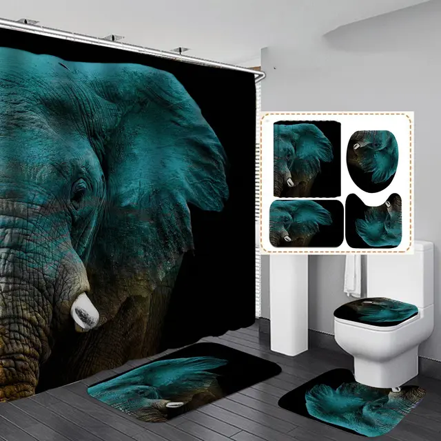 Digital Printing Waterproof Polyester Shower Curtain 6Style - Shop at LoveMi