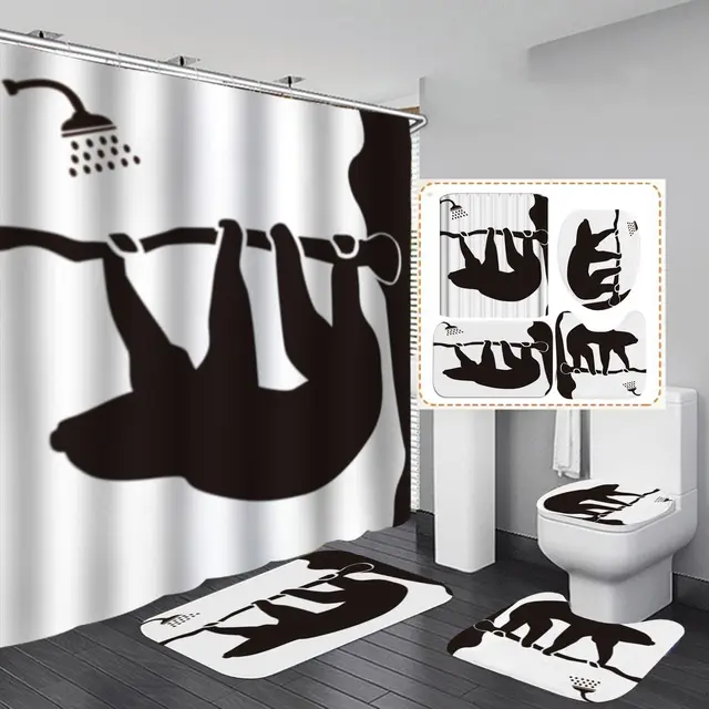 New Product Digital Printing Waterproof Polyester Shower Curtain 6Style - Shop at LoveMi