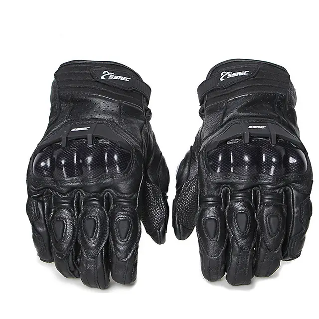 SSPECMen's Touch Screen Carbon Fiber Gloves Motocross Gloves Full Finger Accessories Black - Shop at LoveMi