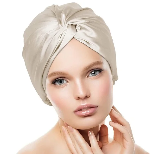 Double Layer Silk Silk Nightcap Without Any Mark Skin Colour - Shop at LoveMi