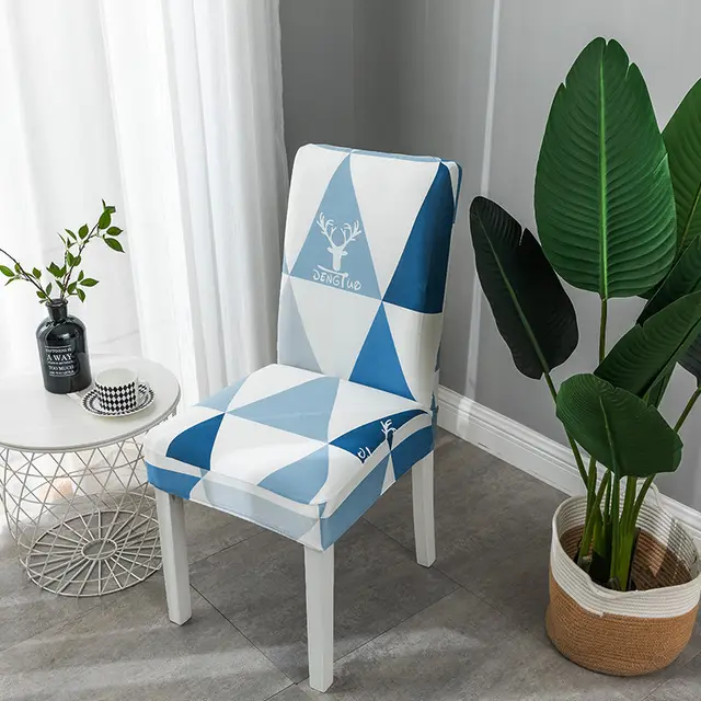 Cover Elastic Dining Chair Cover Cushion Cover Universal Chair Cover Stool Cover Back Integrated - Shop at LoveMi