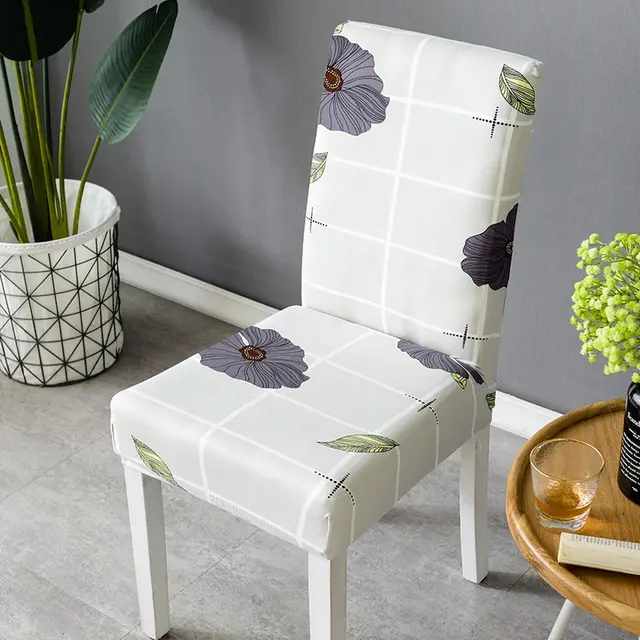 Cover Elastic Dining Chair Cover Cushion Cover Universal Chair Cover Stool Cover Back Integrated J - Shop at LoveMi