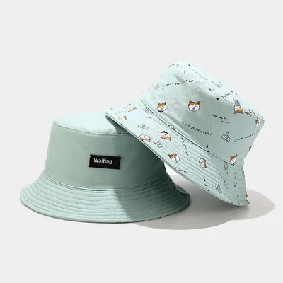 Hat Trendy Japanese Art Sunscreen Basin Hat Blue - Shop at LoveMi