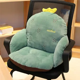 Crown Cartoon Chair Cushion for Home Decor and Office, Thicken Seat Pad Sofa Home Decorative Pillow Car Seat Chair Cushion - Cactus