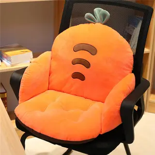 Crown Cartoon Chair Cushion for Home Decor and Office, Thicken Seat Pad Sofa Home Decorative Pillow Car Seat Chair Cushion - Carrot