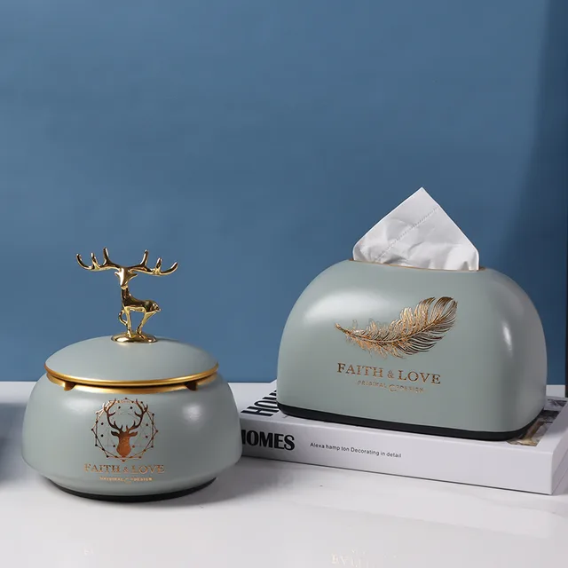 Simple And Modern Decorative Ornaments For Household Ceramic Ashtrays 18Style - Shop at LoveMi