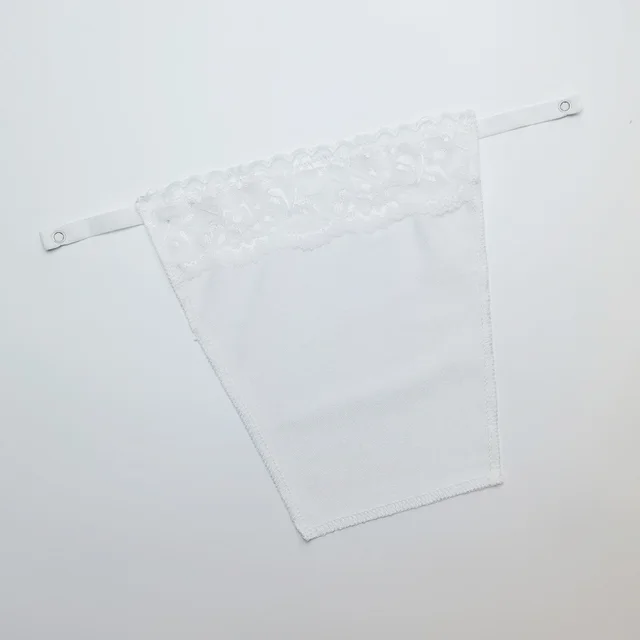 A Piece Of Lace Inside The Anti glare Tube Top White - Shop at LoveMi