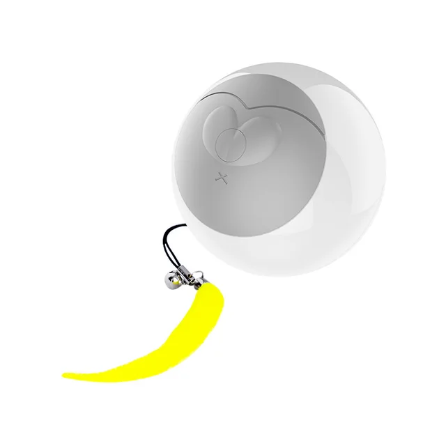 LED Luminous Automatic Funny Cat Rolling Ball White - Shop at LoveMi