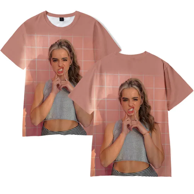 Trend Addison Rae Peripheral 3D Digital Color Printing Short sleeved T shirt B - Shop at LoveMi