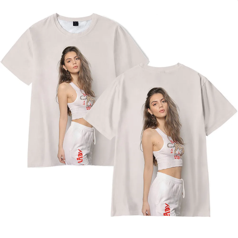 Trend Addison Rae Peripheral 3D Digital Color Printing Short sleeved T shirt H Xs - Shop at LoveMi