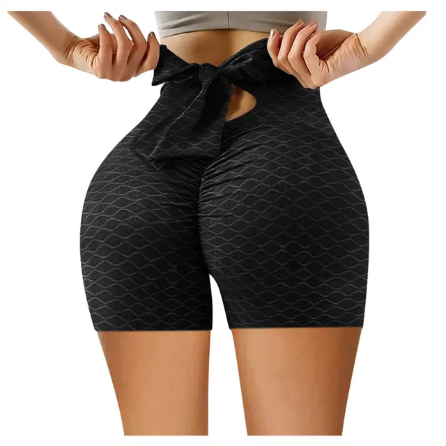 Women's High Waist Peach Hip Fitness Yoga Pants Black - Shop at LoveMi