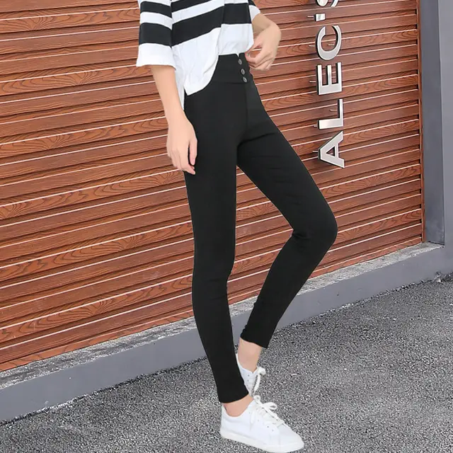 Leggings Look Thin Korean Style Black - Shop at LoveMi