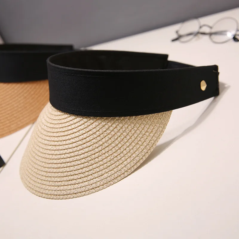 Summer Outdoor Sports Sun Straw Hat With Ponytail Hat Camel - Shop at LoveMi