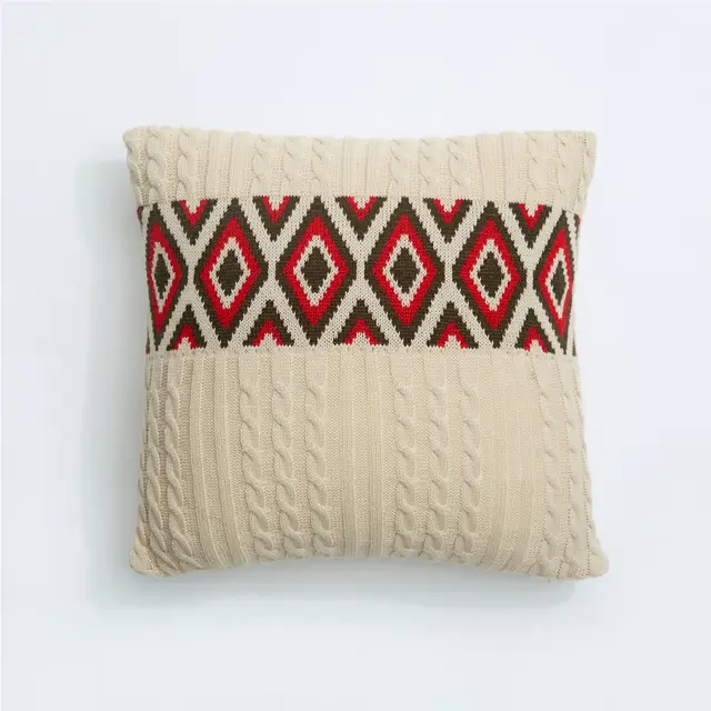 Sofa Upholstered Knitted Nordic Throw Pillow Case Cushion - Shop at LoveMi