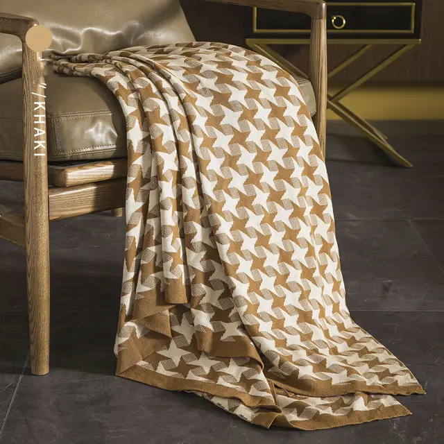 Northern Europe Wind Sand Hair Blanket Nap Blanket Single Khaki - Shop at LoveMi