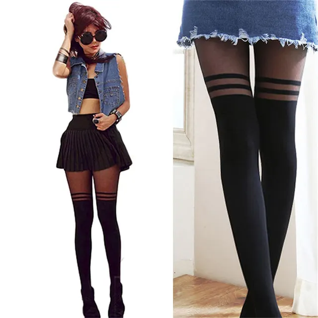 Black Women's Temptation Transparent Suspenders Tight Black - Shop at LoveMi