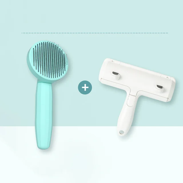 Cat Comb Cat Hair Cleaning Artifact For Cat Combing Green B - Shop at LoveMi