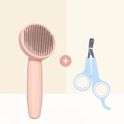 Cat Comb Cat Hair Cleaning Artifact For Cat Combing Pink A - Shop at LoveMi