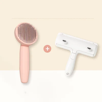 Cat Comb Cat Hair Cleaning Artifact For Cat Combing Pink B - Shop at LoveMi