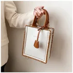 Material Package Made By Hand To Send Girlfriend Gifts Tote Bag Portable Female Bag Small Shoulder Messenger Bag - White