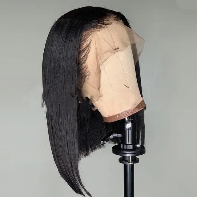 Foreign Trade Wig European And American Front Lace Chemical Fiber Wig Short Hair Bob Headgear 10Inch - Shop at LoveMi