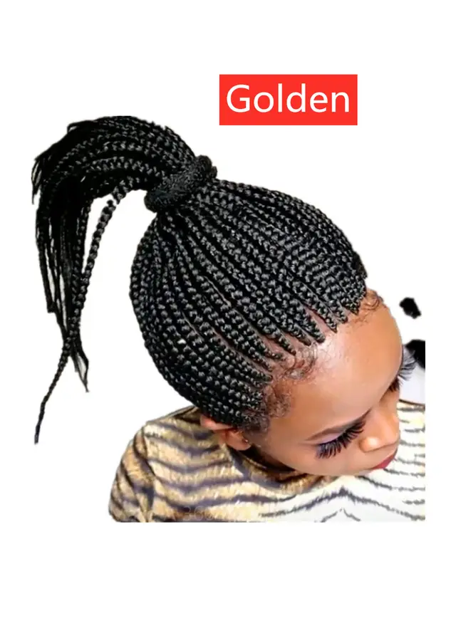 Wig Female Short Curly Hair Stretch Mesh Chemical Fiber Headgear Golden - Shop at LoveMi