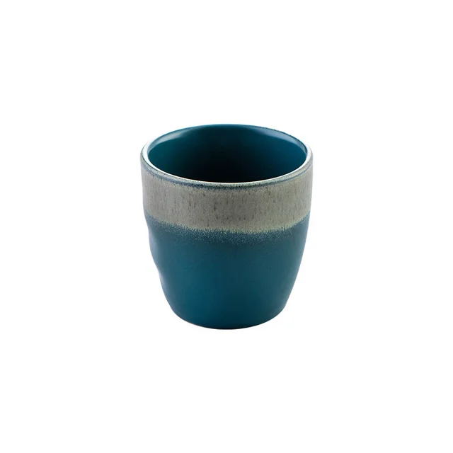 Creative Retro Japanese Ceramic Teacup Wine Glass Malachite Green - Shop at LoveMi