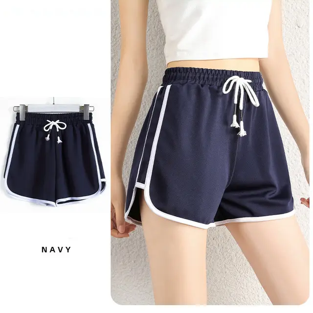 Women's Casual Sports Shorts Pajama Pants Navy Blue - Shop at LoveMi