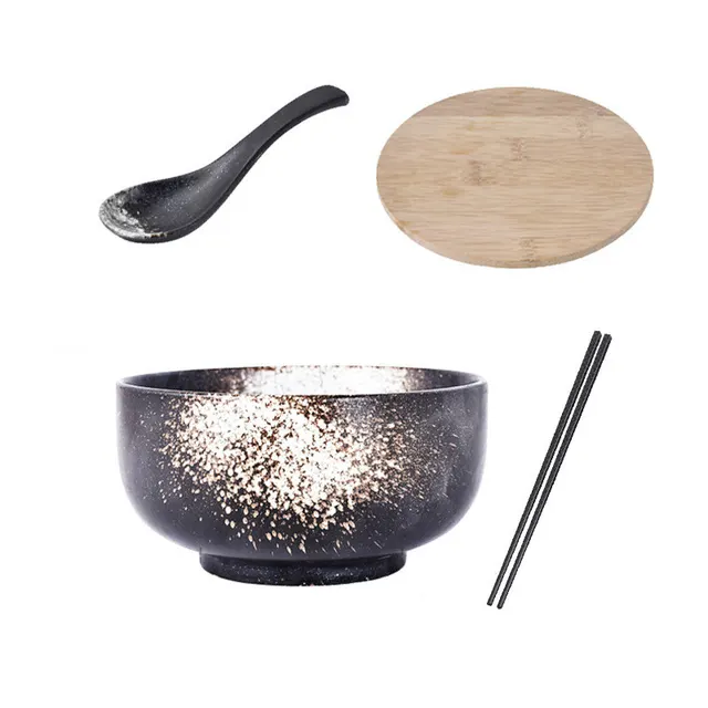 Japanese Ceramic Bowl With Lid For Eating Set 7Style - Shop at LoveMi