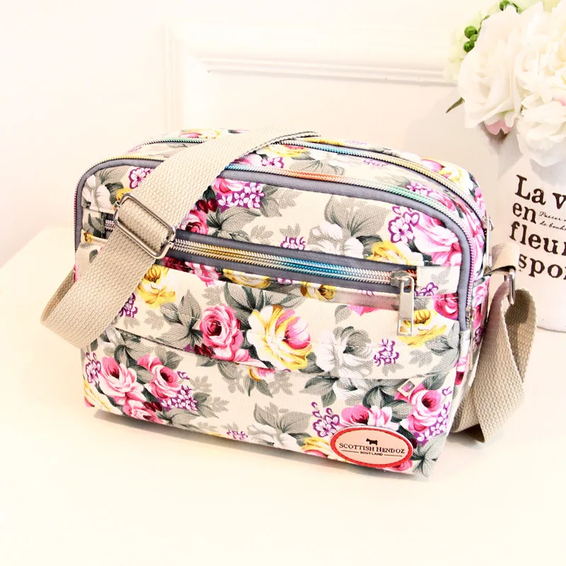 New Style Women's Bag Diagonal Shoulder Bag Canvas Casual Cloth Bag Beige - Shop at LoveMi