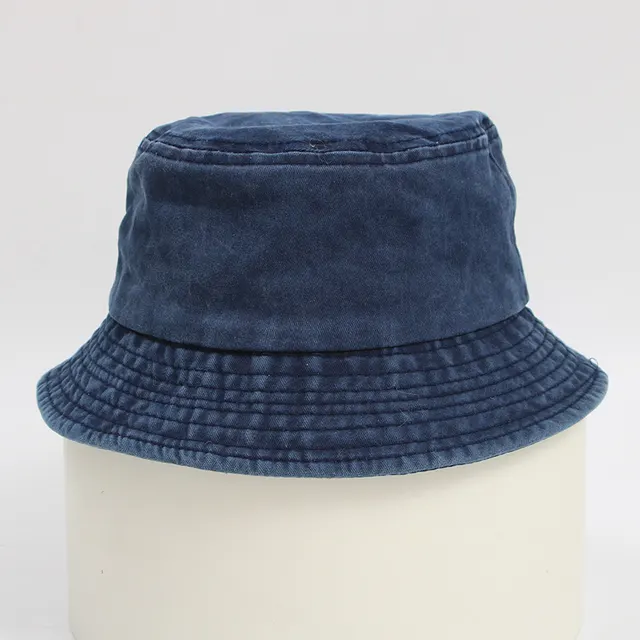 Hip hop Tide Brand Basin Hat Korean Wild Female Summer Sun Hat Navy Blue - Shop at LoveMi
