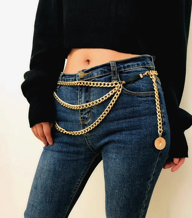 Women's Body Chain Waist Chain Two Gold - Shop at LoveMi