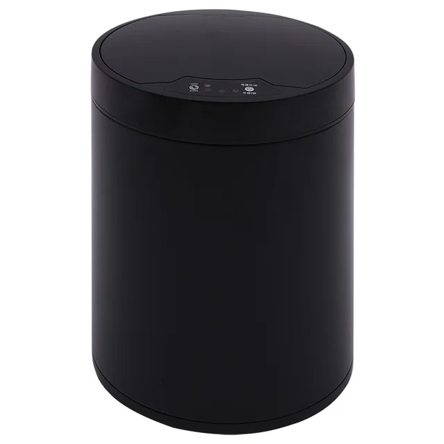 Nordic Style Trash Can With Lid Trash Can Living Room Bedroom Large Capacity Bathroom Classic Black - Shop at LoveMi