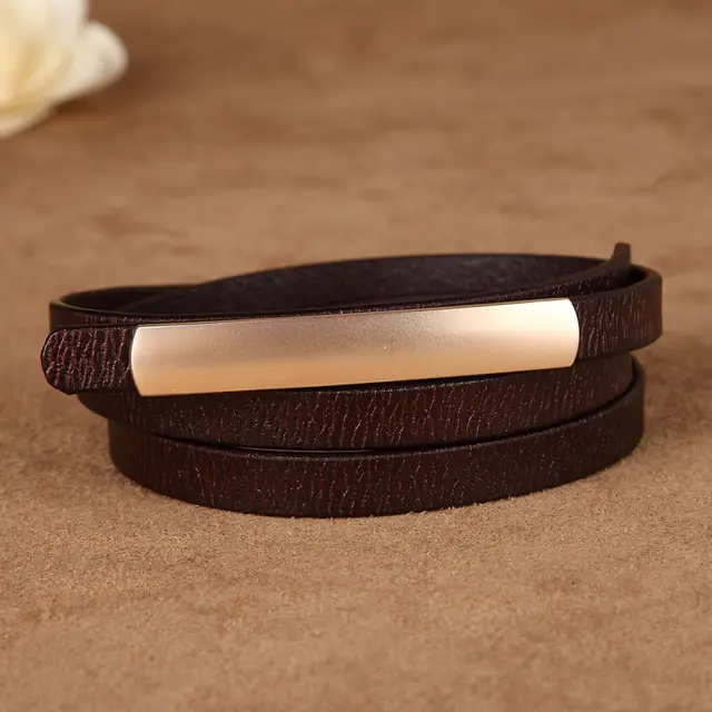 Women's Belt All match Thin Belt Jeans Short Coffee - Shop at LoveMi