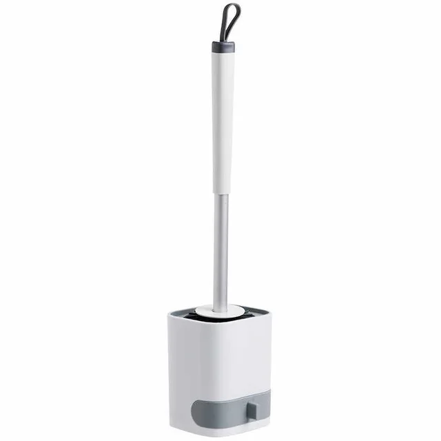 Toilet Brush Set Wall Mounted Toilet No Dead Angle Cleaning Brush White - Shop at LoveMi
