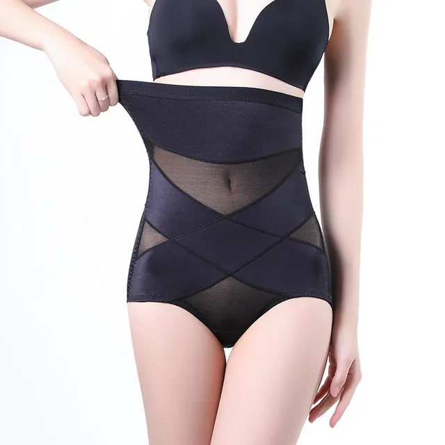 Women's Thin Belly Shaping Waist Pants Abdomen With Straps Black - Shop at LoveMi