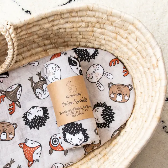 Western Style Super Cute Cotton Baby Muslim Gauze Wrapper 10Style - Shop at LoveMi