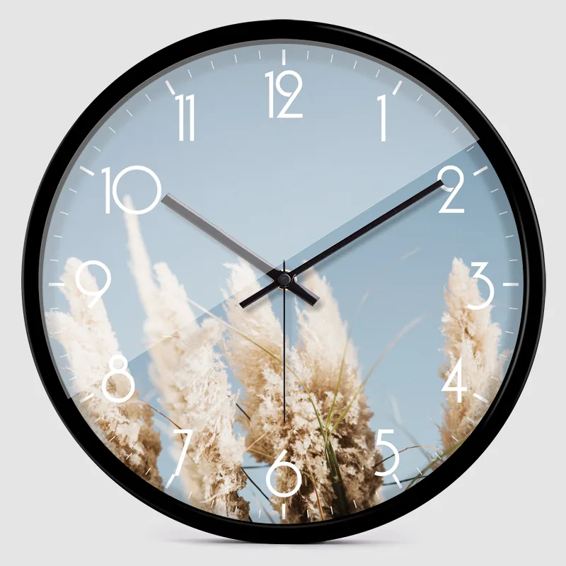 Creative Personality Mute Wall Clock Fashion Simple Household Quartz Clock - 4A
