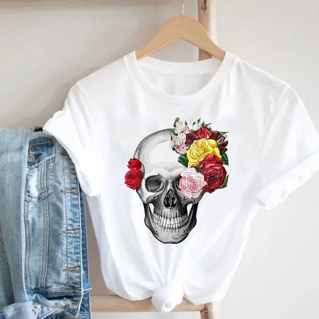 Women'S Short Sleeve T Shirt With Butterfly Print J - Shop at LoveMi