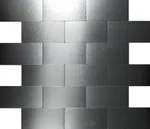 Tear-And-Stick Metal Aluminum-Plastic Panel Wall Sticker
