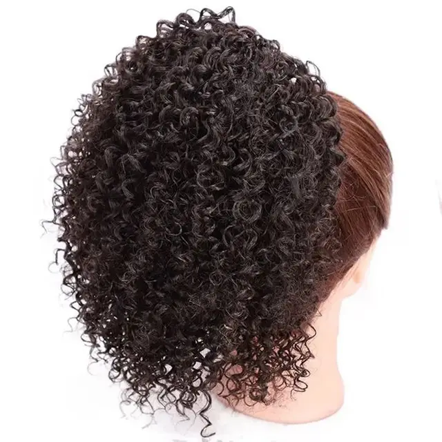 European And American Wigs For Ladies With Small Curly Hair Brown And Black - Shop at LoveMi