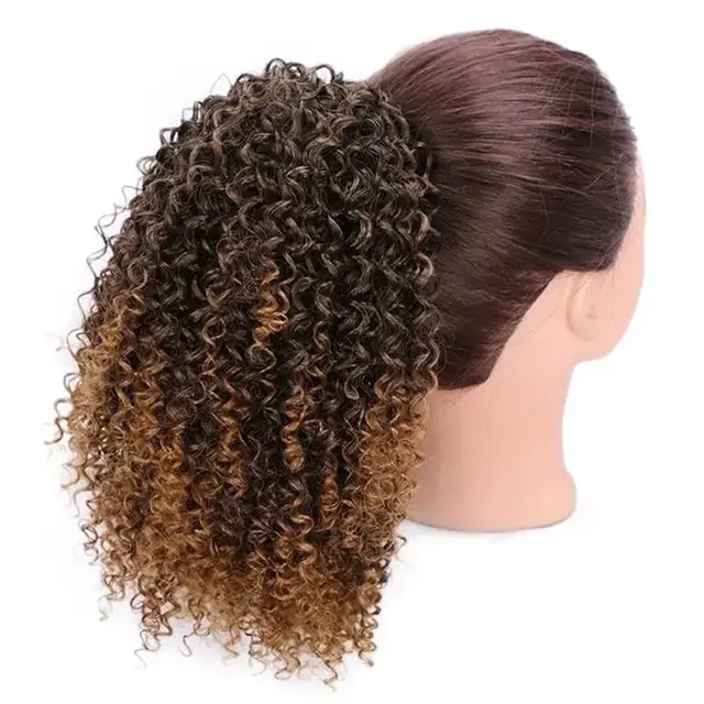 European And American Wigs For Ladies With Small Curly Hair Light Brown - Shop at LoveMi