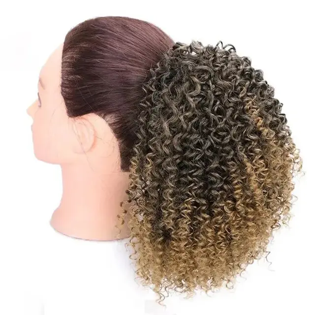 European And American Wigs For Ladies With Small Curly Hair Mixed Gold - Shop at LoveMi