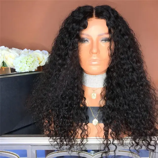 Styling Small Tube With Long Curly Hair And Fluffy Exploded Female Hair Black - Shop at LoveMi