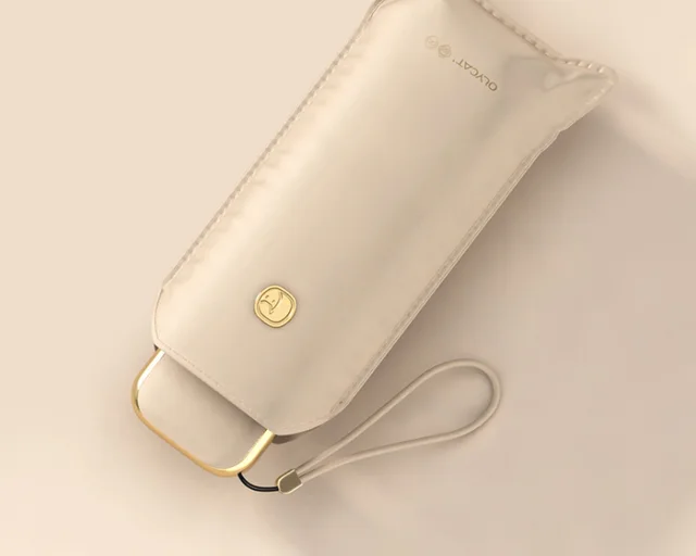 Black Rubber Sunshade Small And Portable Sunshade Apricot - Shop at LoveMi