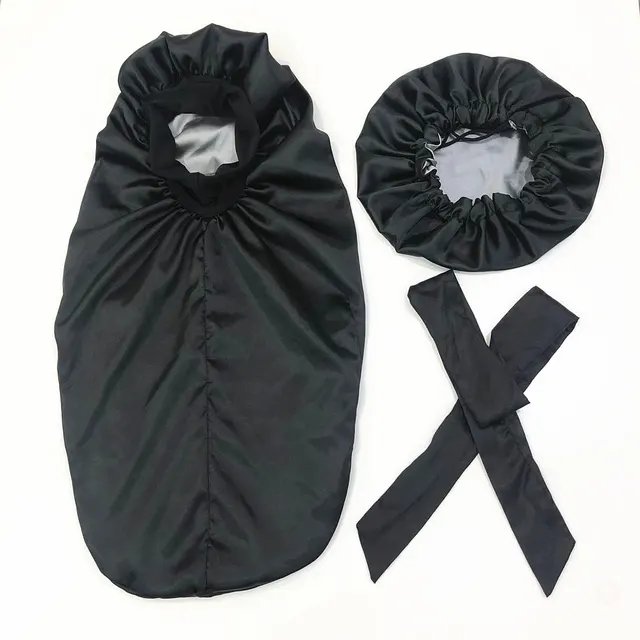 Satin Sleep Oversized Day And Night Hat Salon Hat Hood B Set - Shop at LoveMi