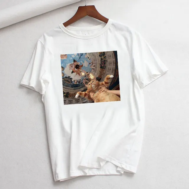 Summer New Style Casual Fashion Plus Size Cartoon Art Short Sleeve 8Style - Shop at LoveMi