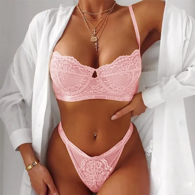 Three point Lingerie Sexy Pink - Shop at LoveMi