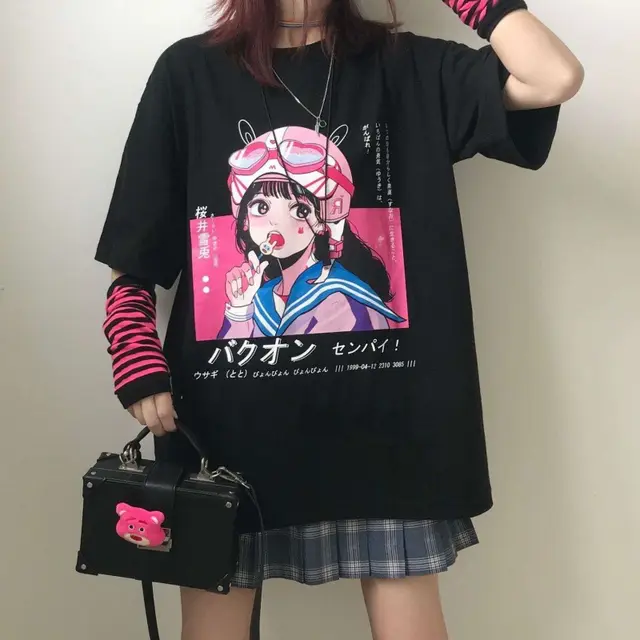 Cotton Women'S T Shirt Printing Korean Version Plus Size Women Style F - Shop at LoveMi