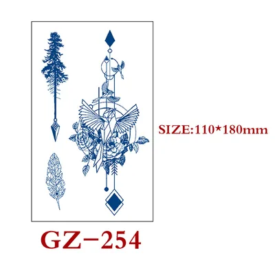 Semi permanent Tattoo Stickers Waterproof And Sweat Proof C11 - Shop at LoveMi